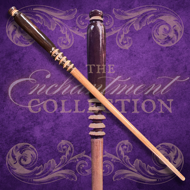 Mahogany Wand, Deep Brown and Natural with Power Coil