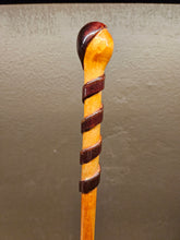 Mahogany Wand, Spiral Staff Design