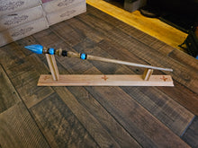 Wooden Wand Stand with Star Engravings