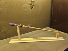 Mahogany Wand with Purple Teardrop