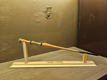 Mahogany Wand, Natural, with Black and Gold Accents