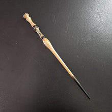Mahogany Wand, Natural, with Black and Gold Accents