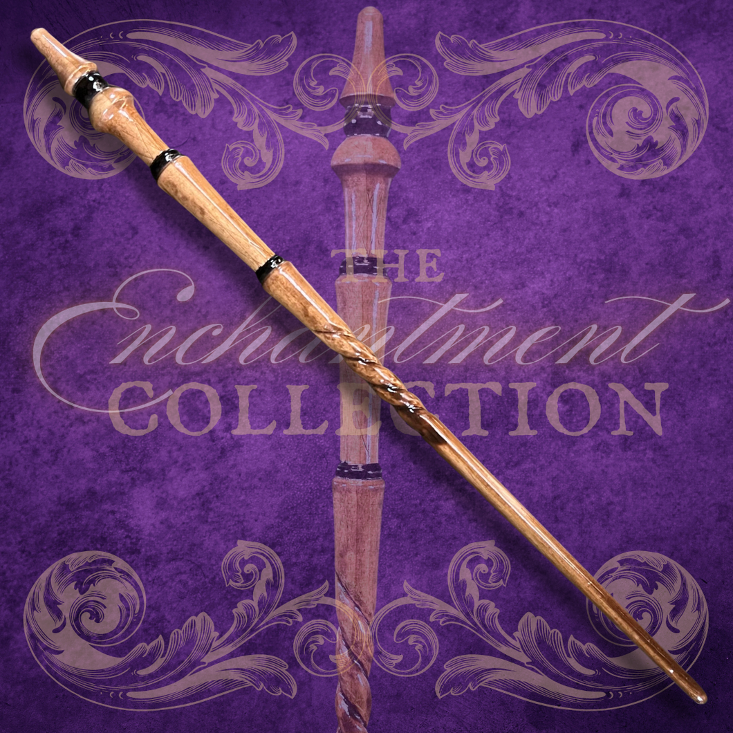 Mahogany Wand, Elegant Natural with Accents
