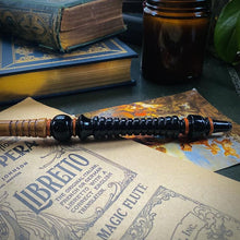 Mahogany Wand, Natural with Black Handle
